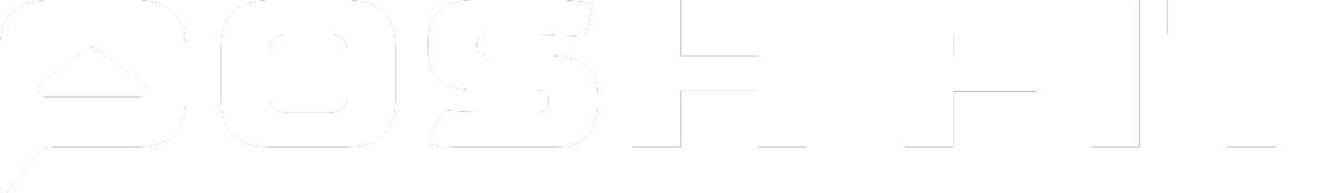 Posh Fit logo in bold white lettering with a modern, geometric font